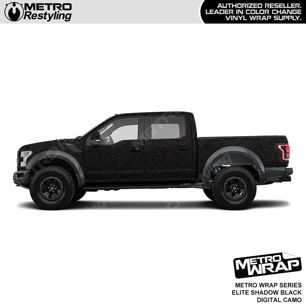 Metro Wrap Digital Elite Shadow Black Camouflage Truck Wrap