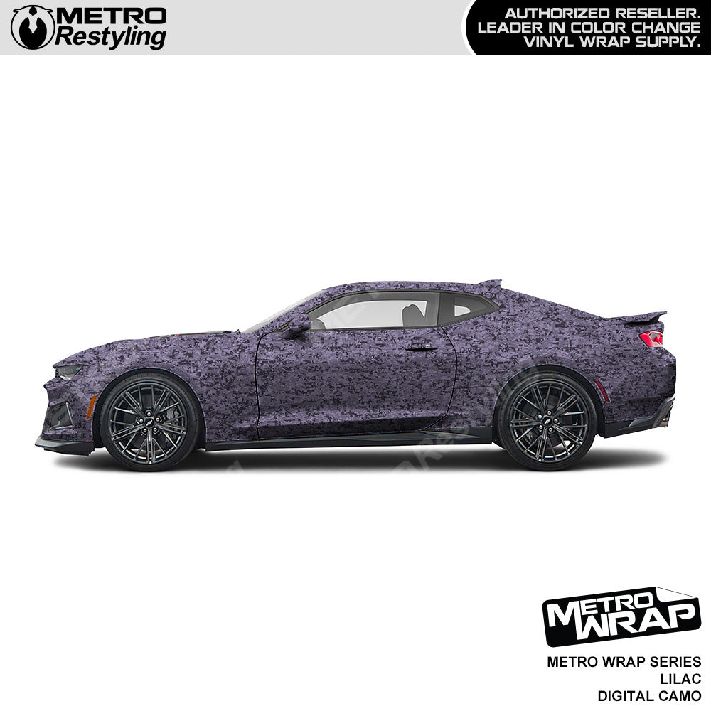 Metro Wrap Digital Lilac Camouflage Car Wrap