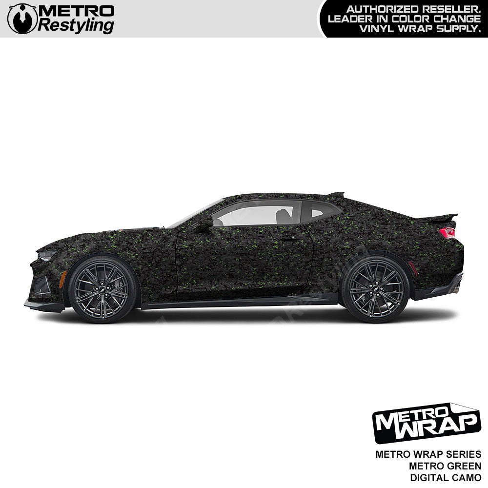 Metro Wrap Digital Metro Green Camouflage Car Wrap