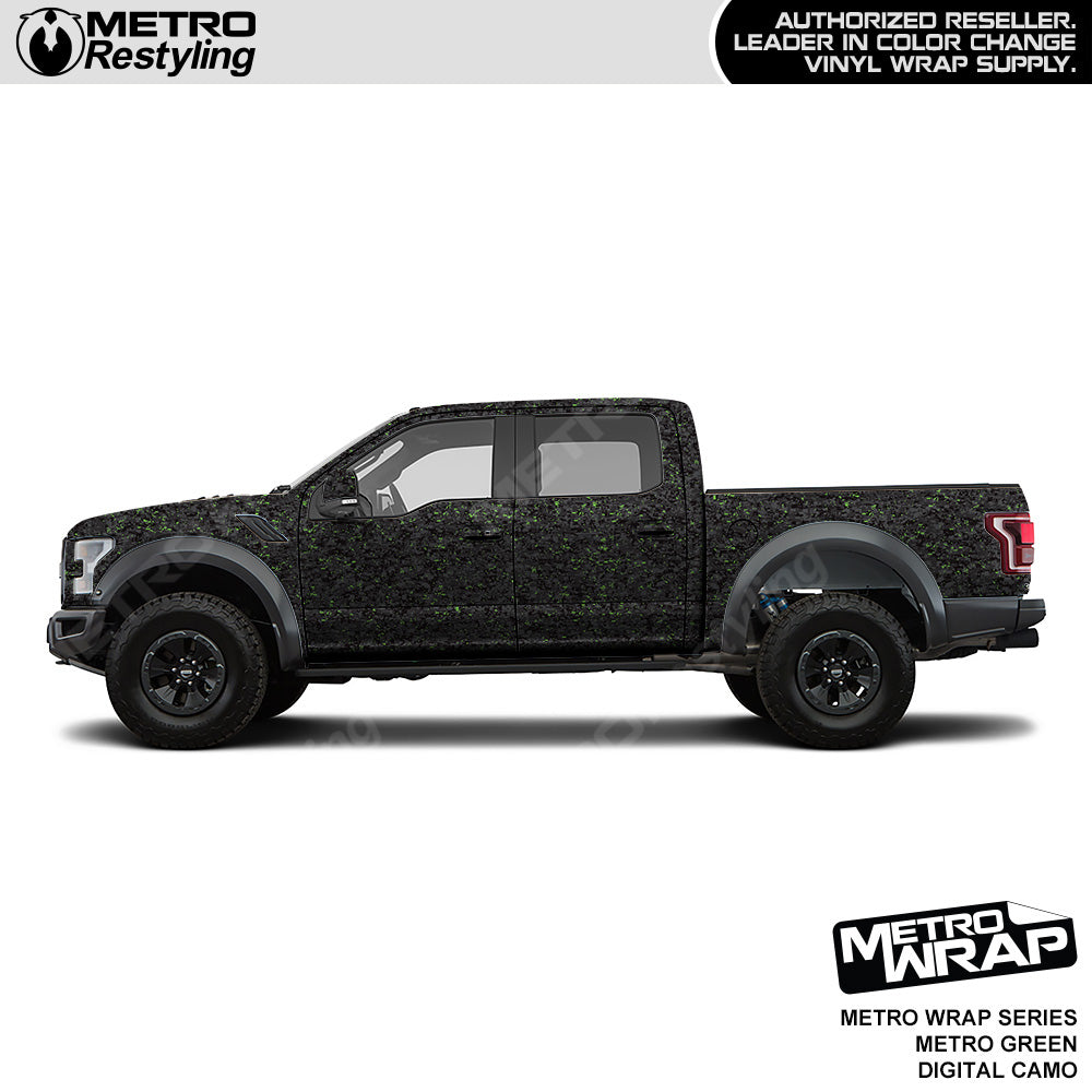 Metro Wrap Digital Metro Green Camouflage Truck Wrap