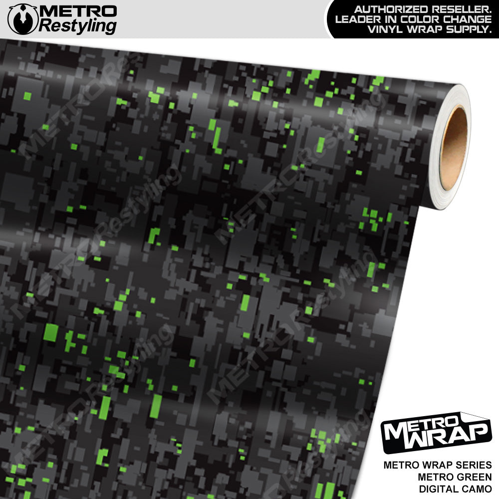 Metro Wrap Digital Metro Green Camouflage