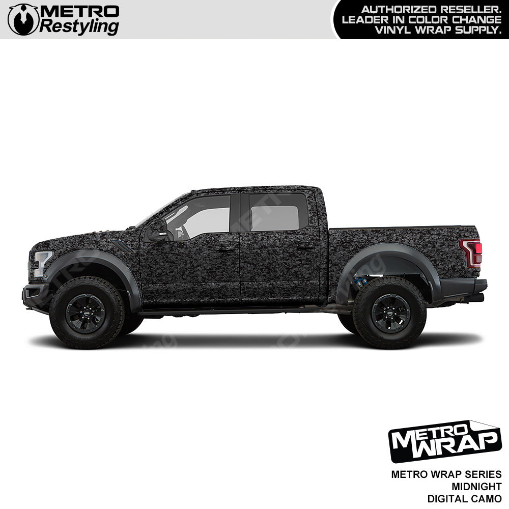 Metro Wrap Digital Midnight Camouflage Truck Wrap