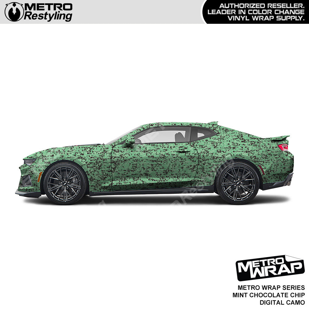 Metro Wrap Digital Mint Chocolate Chip Camouflage Car Wrap
