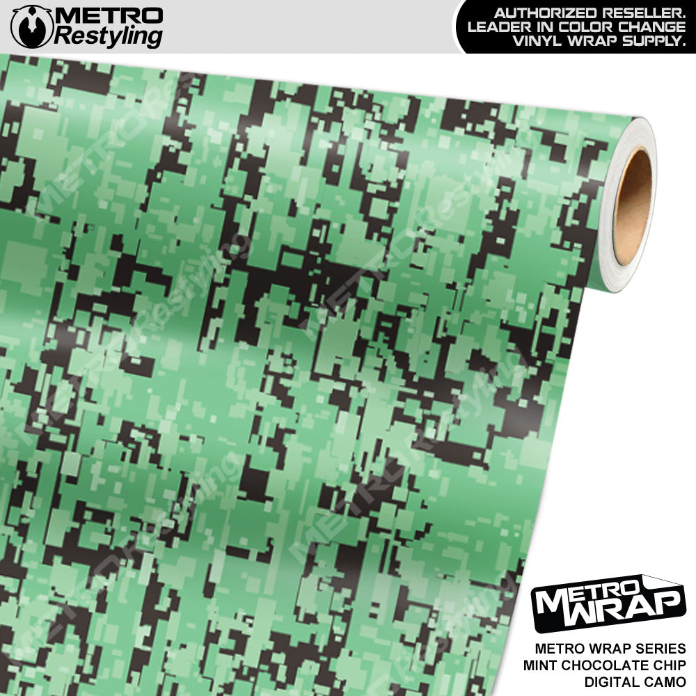 Metro Wrap Digital Mint Chocolate Chip Camouflage