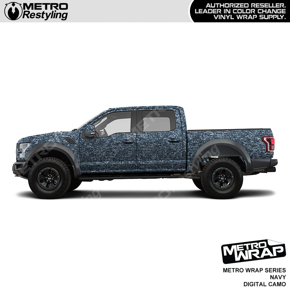 Metro Wrap Digital Navy Camouflage Truck Wrap