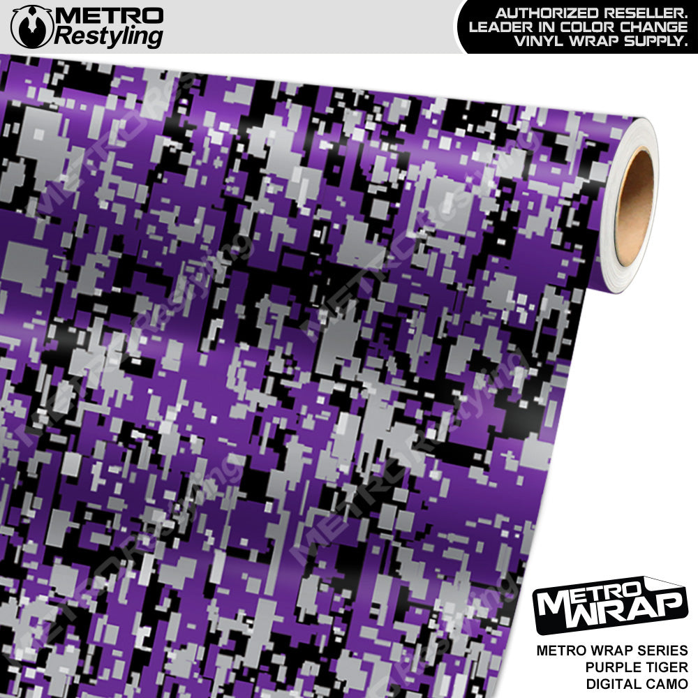 Metro Wrap Digital Purple Tiger Camouflage