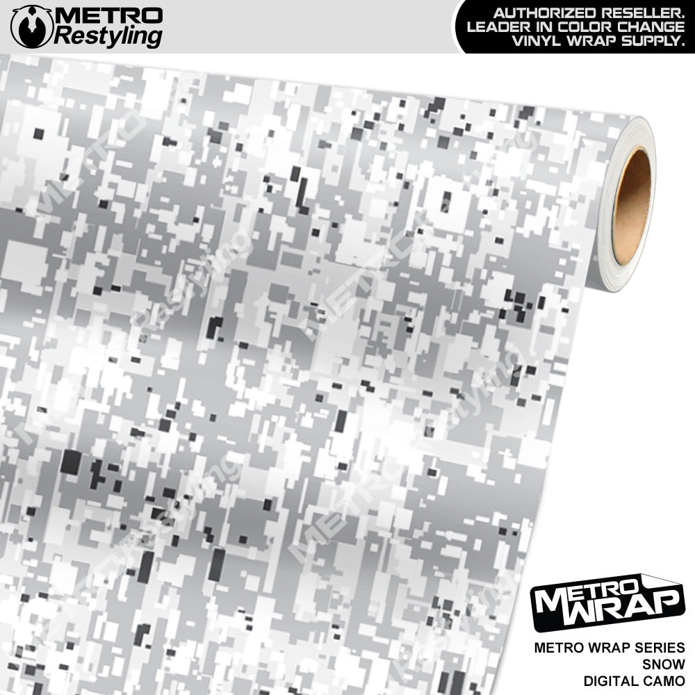 Metro Wrap Digital Snow Camouflage