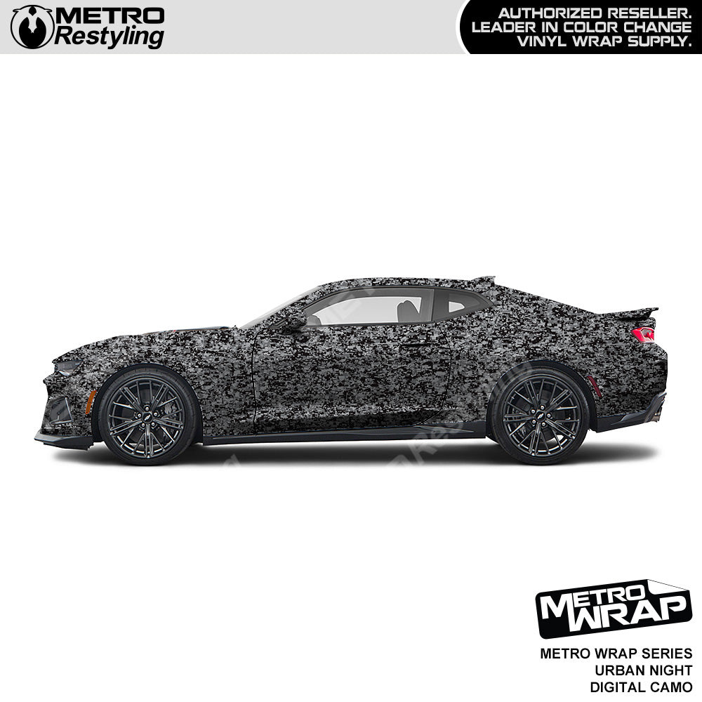 Metro Wrap Digital Urban Night Camouflage Car Wrap