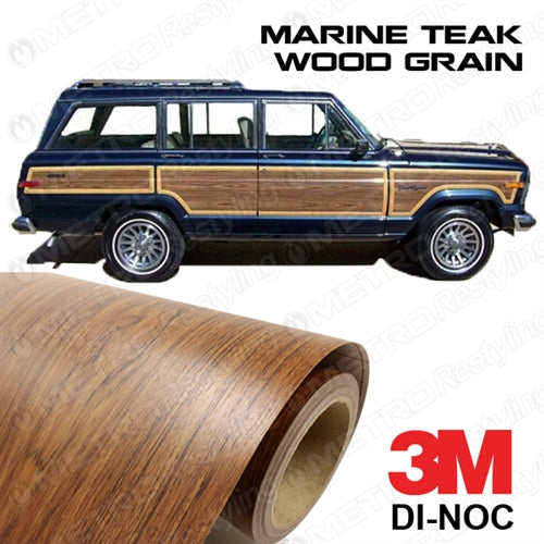 wood grain vinyl wrap for boats