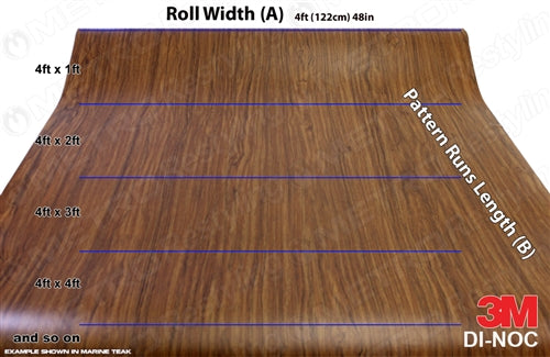 wood grain vinyl wrap for boats