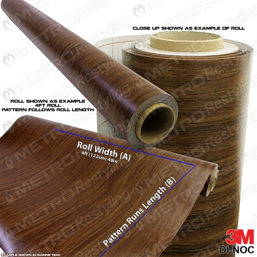 wood grain vinyl wrap for boats