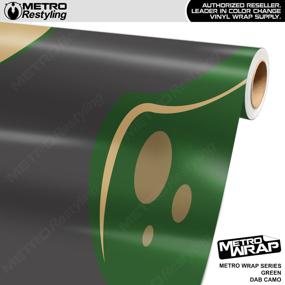 Metro Wrap Dab Green Camouflage Vinyl Film