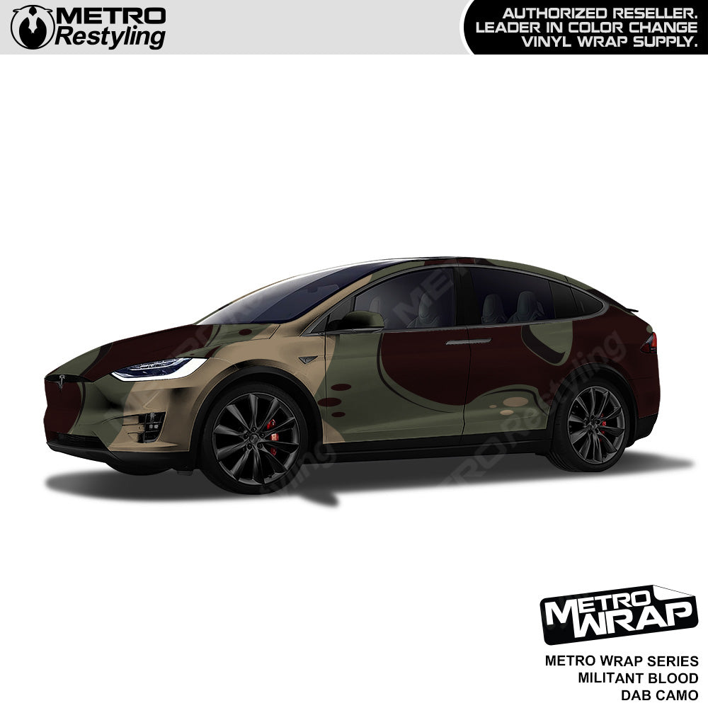 Metro Wrap Dab Militant Blood Camouflage Vinyl Film
