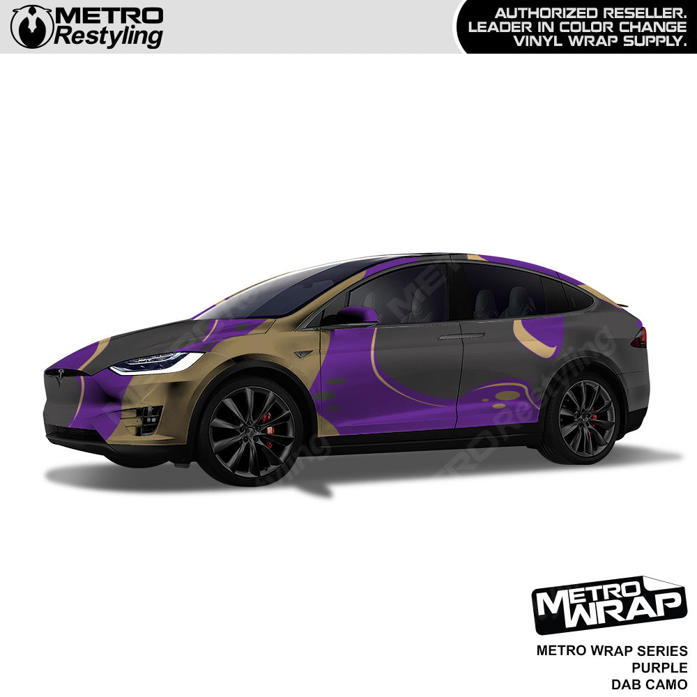 Metro Wrap Dab Purple Camouflage Vinyl Film
