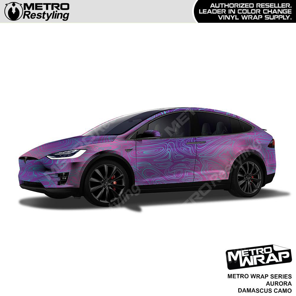 Metro Wrap Damascus Aurora Camouflage Vinyl Film