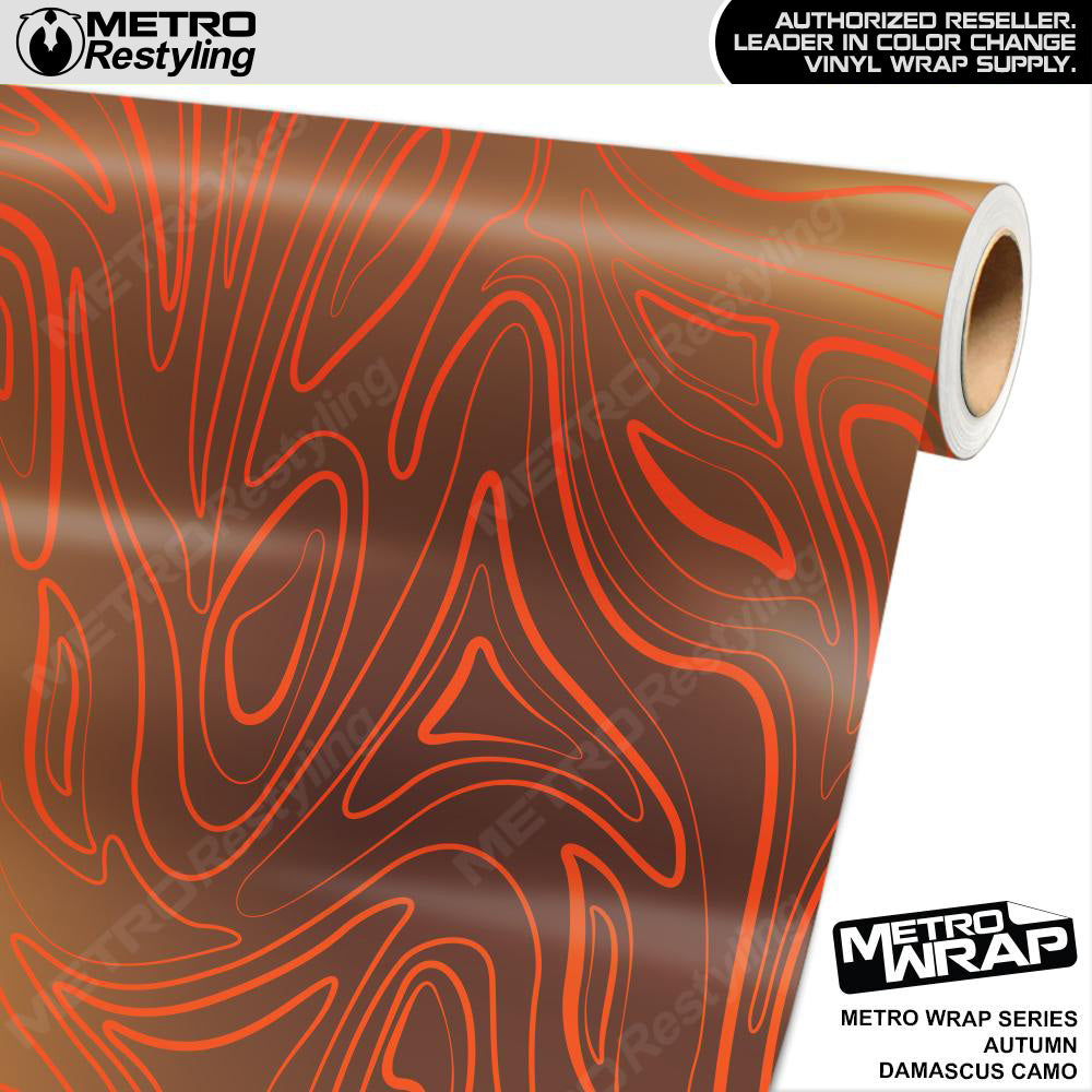 Metro Wrap Damascus Autumn Camouflage Vinyl Film
