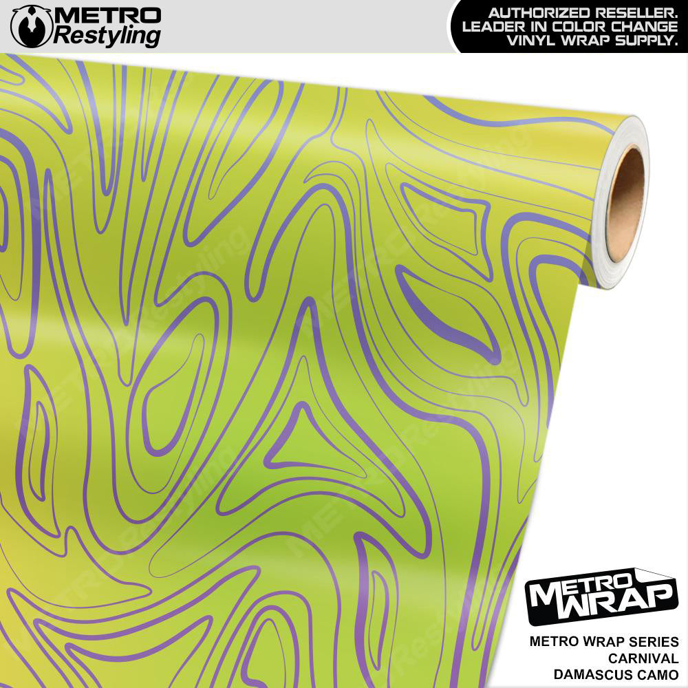 Metro Wrap Damascus Carnival Camouflage Vinyl Film
