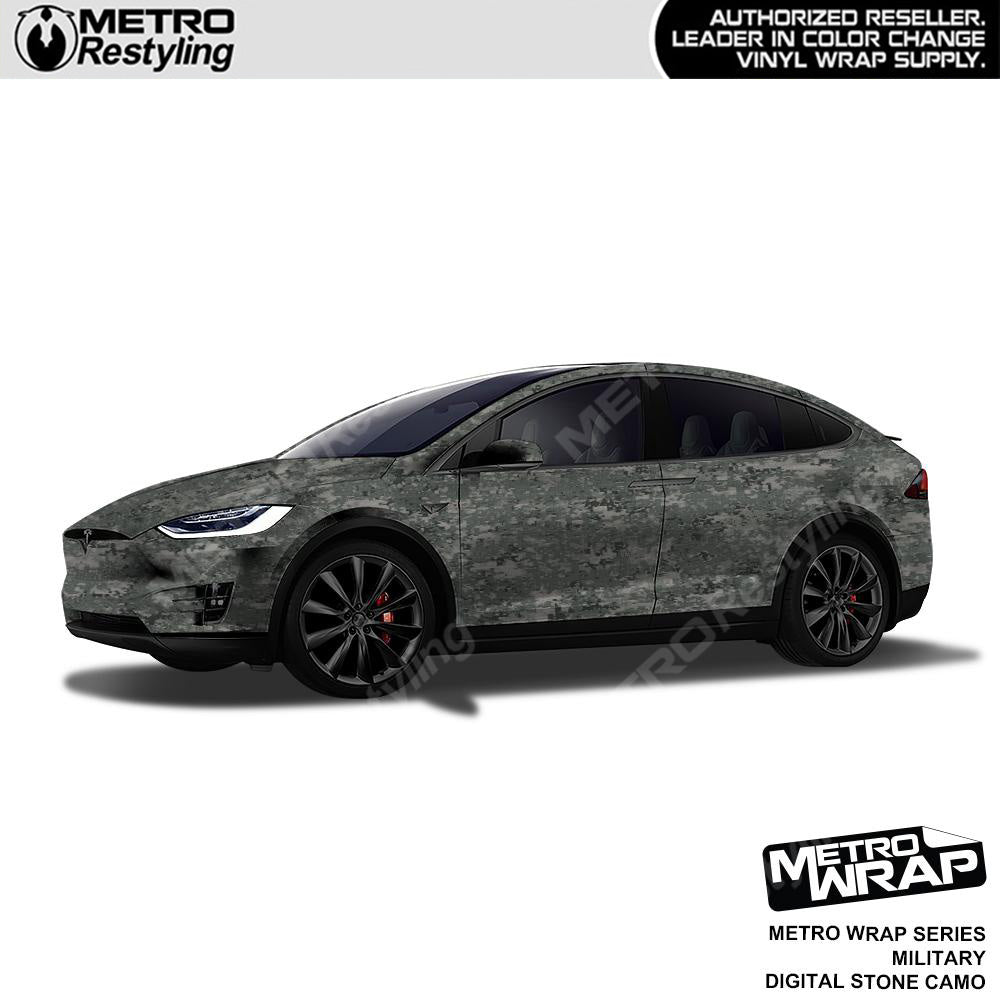 Metro Wrap Digital Stone Military Camouflage Car Wrap