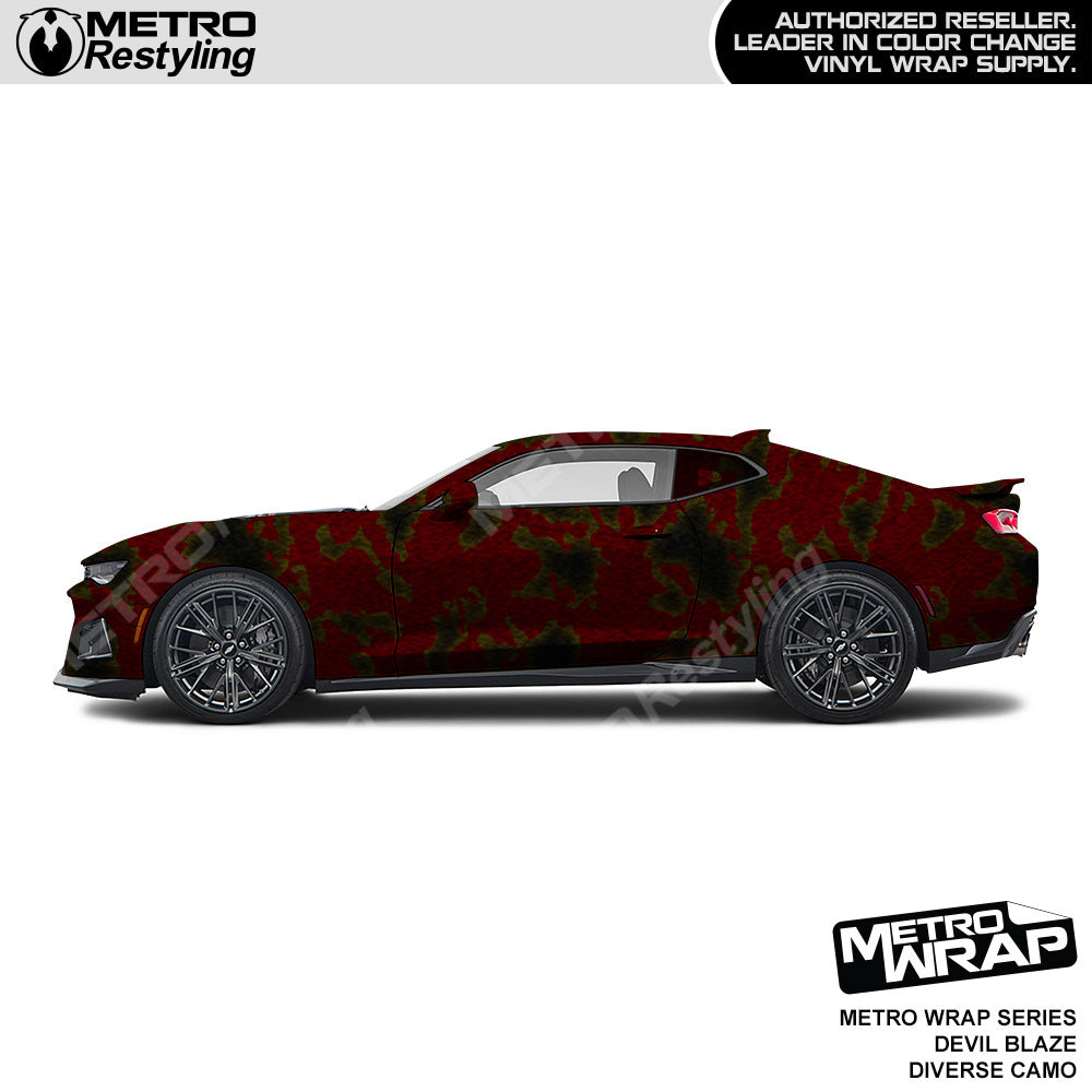 Metro Wrap Diverse Devil Blaze Camouflage Vinyl Film