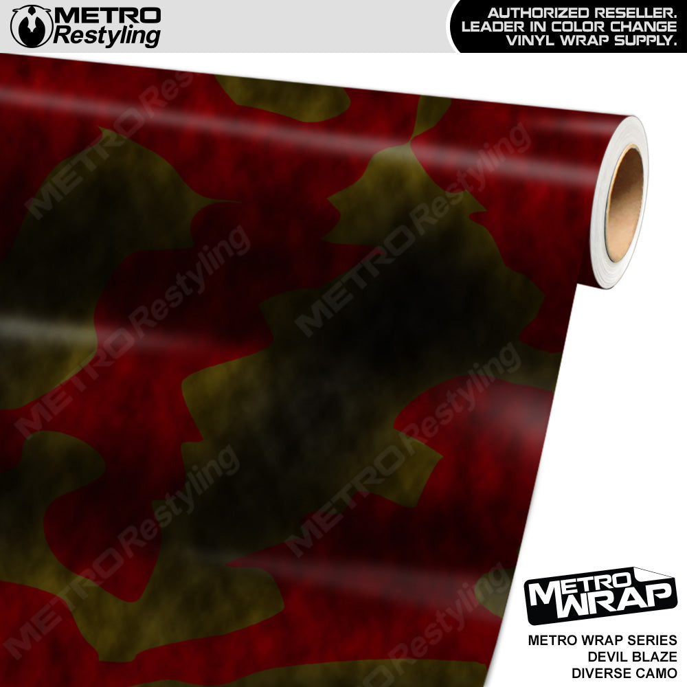 Metro Wrap Diverse Devil Blaze Camouflage Vinyl Film