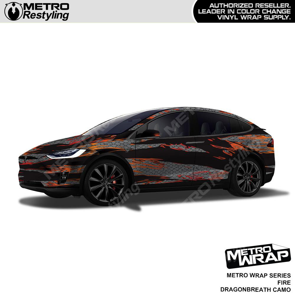 Metro Wrap Dragonbreath Fire Camouflage Vinyl Film