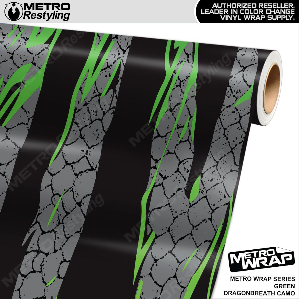 Lime Green Camo Wrapping Vinyl