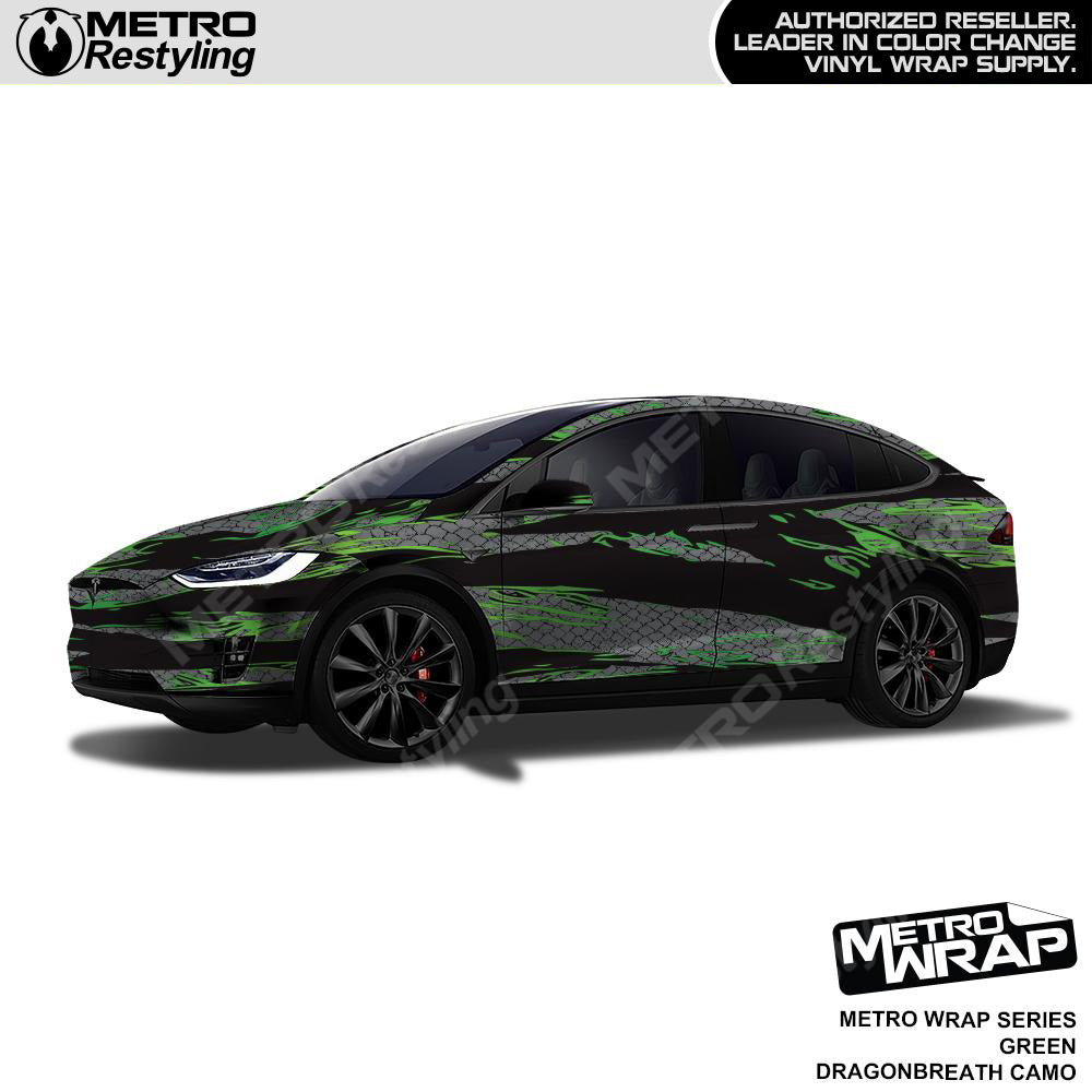 Metro Wrap Dragonbreath Green Camouflage Vinyl Film