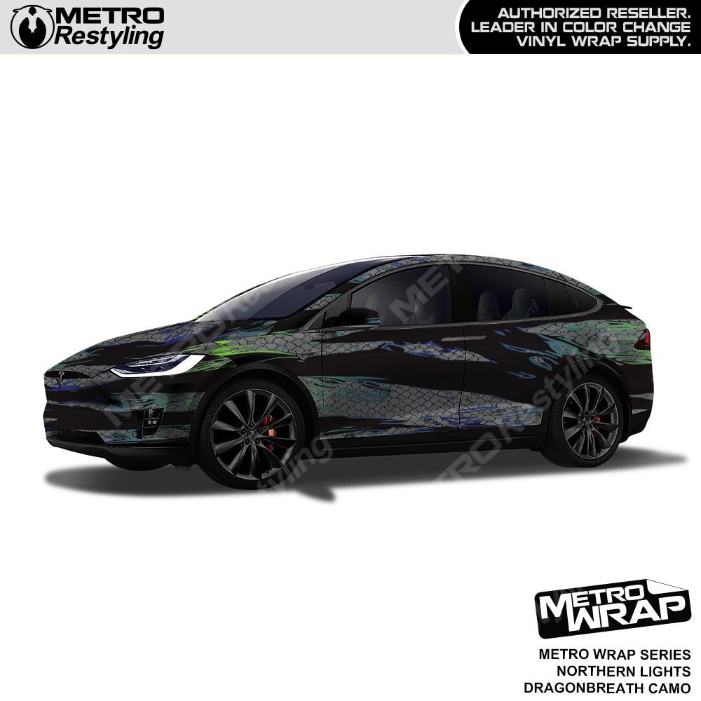 Metro Wrap Dragonbreath Northern Lights Camouflage Vinyl Film