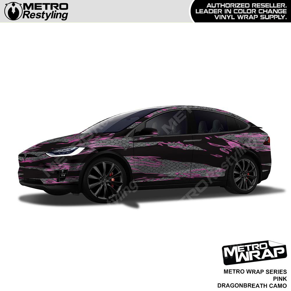 Metro Wrap Dragonbreath Pink Camouflage Vinyl Film