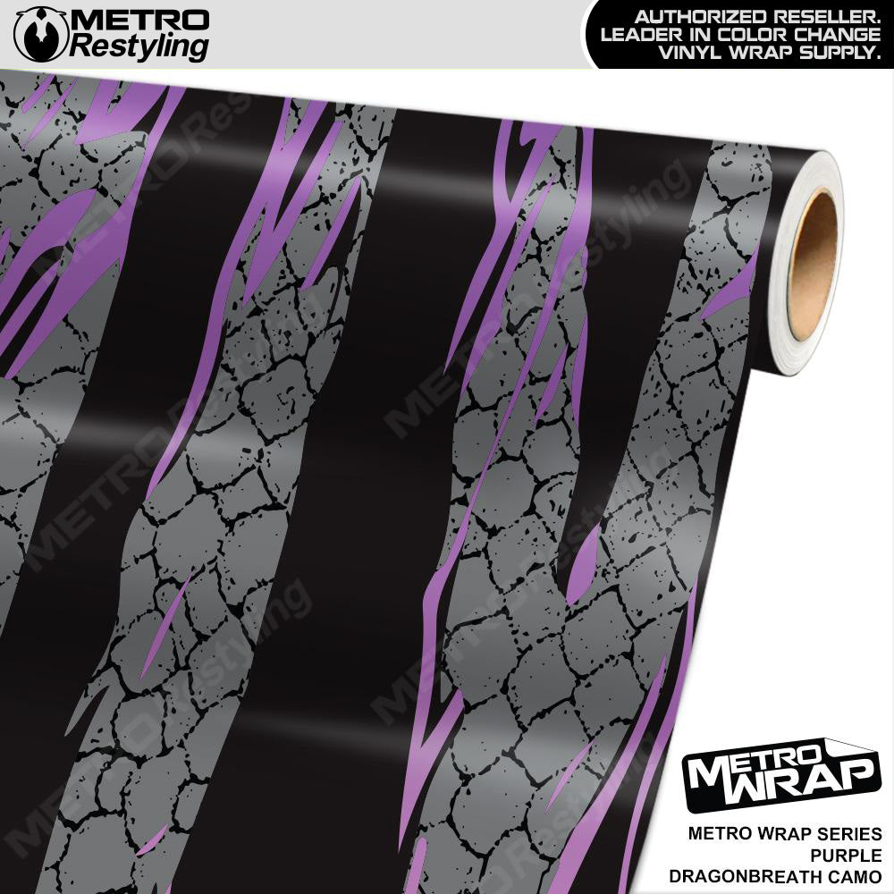 Metro Wrap Dragonbreath Purple Camouflage Vinyl Film