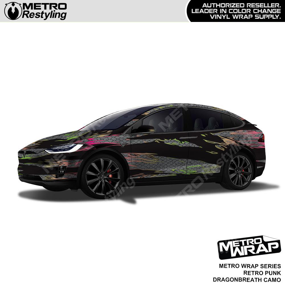 Metro Wrap Dragonbreath Retro Punk Camouflage Vinyl Film