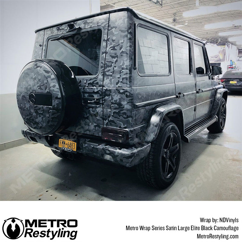 Large Classic Elite Black Camouflage G Wagon