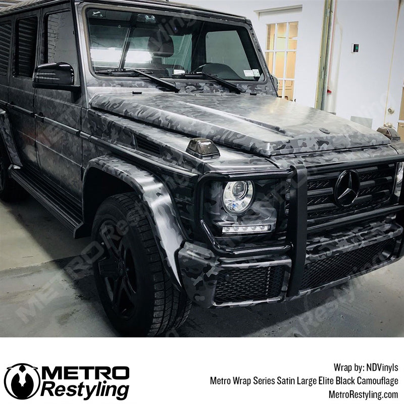 Large Classic Elite Black Camouflage G Wagon