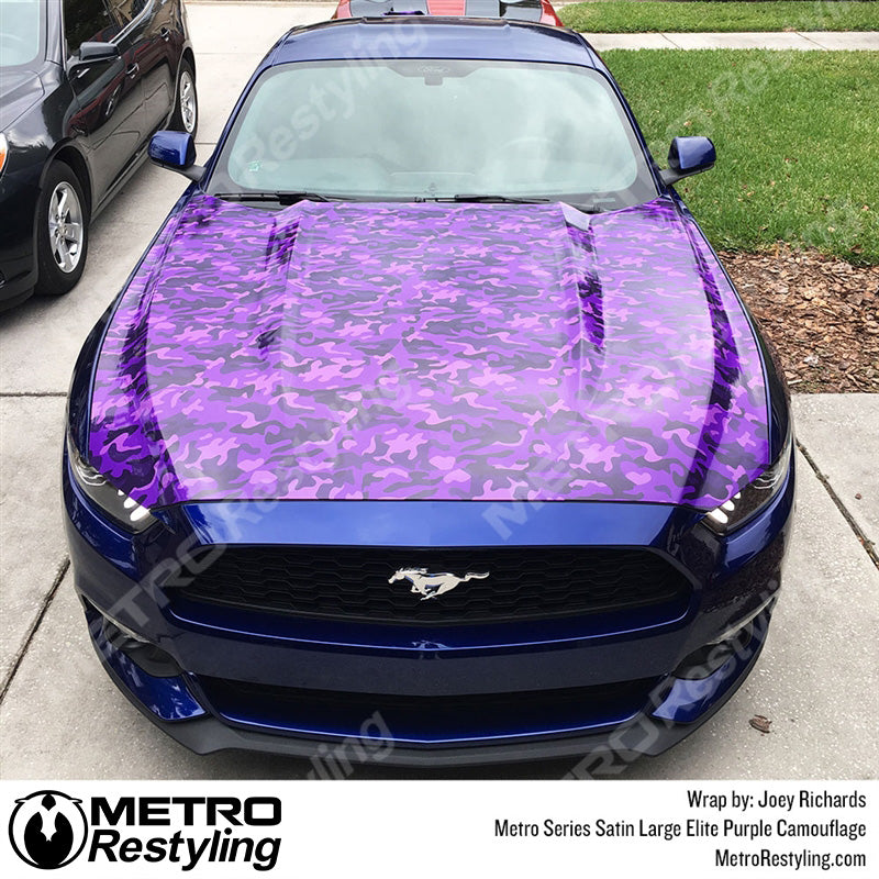 Large Classic Elite Purple Camouflage