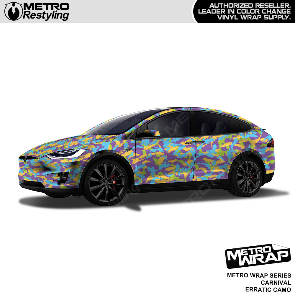 Metro Wrap Erratic Carnival Camouflage Vinyl Film