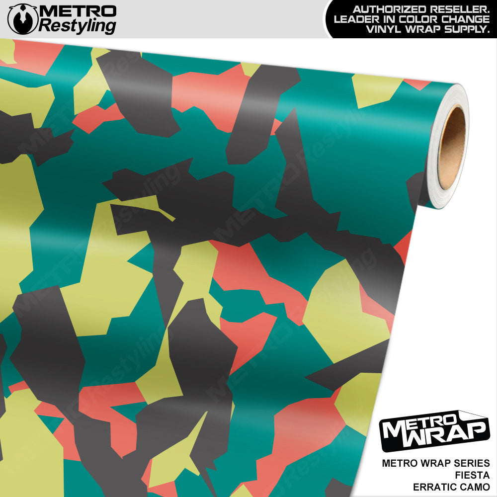 Metro Wrap Erratic Fiesta Camouflage Vinyl Film