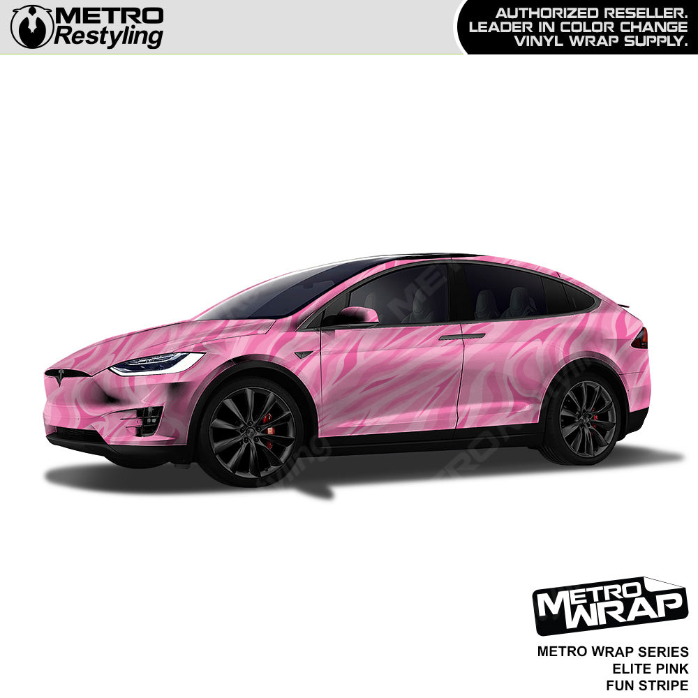 Metro Wrap Fun Stripe Elite Pink Camouflage Vinyl Film