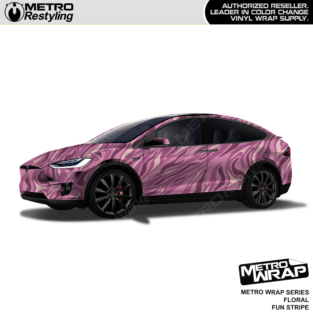 Metro Wrap Fun Stripe Floral Camouflage Vinyl Film