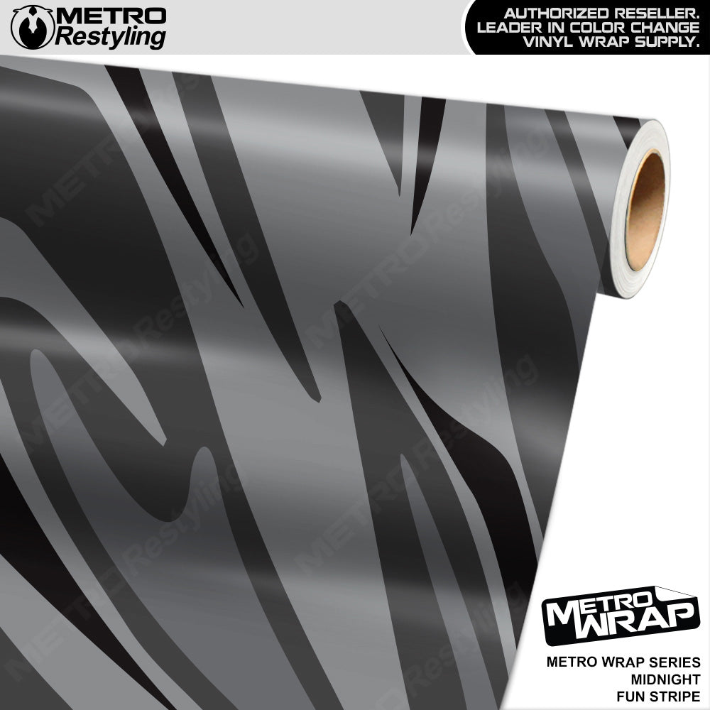 Metro Wrap Fun Stripe Midnight Camouflage Vinyl Film