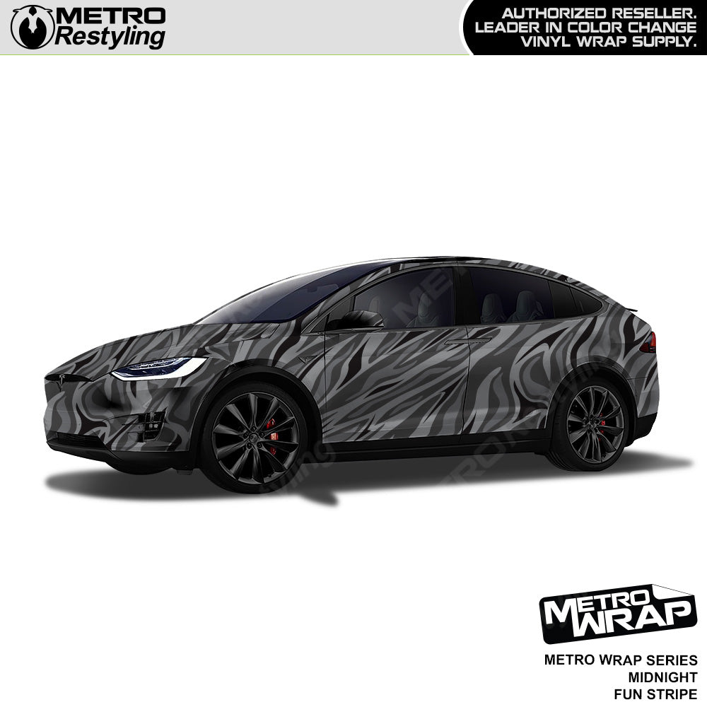 Metro Wrap Fun Stripe Midnight Camouflage Vinyl Film