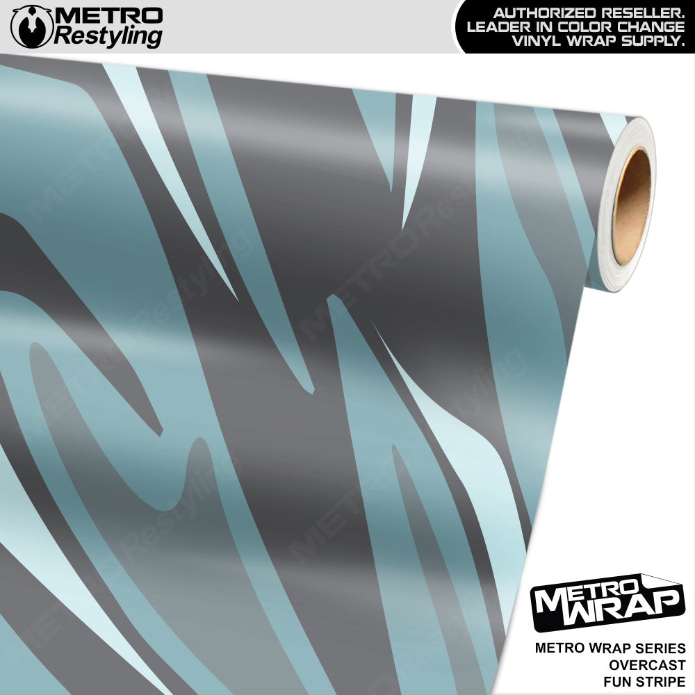 Metro Wrap Fun Stripe Overcast Camouflage Vinyl Film