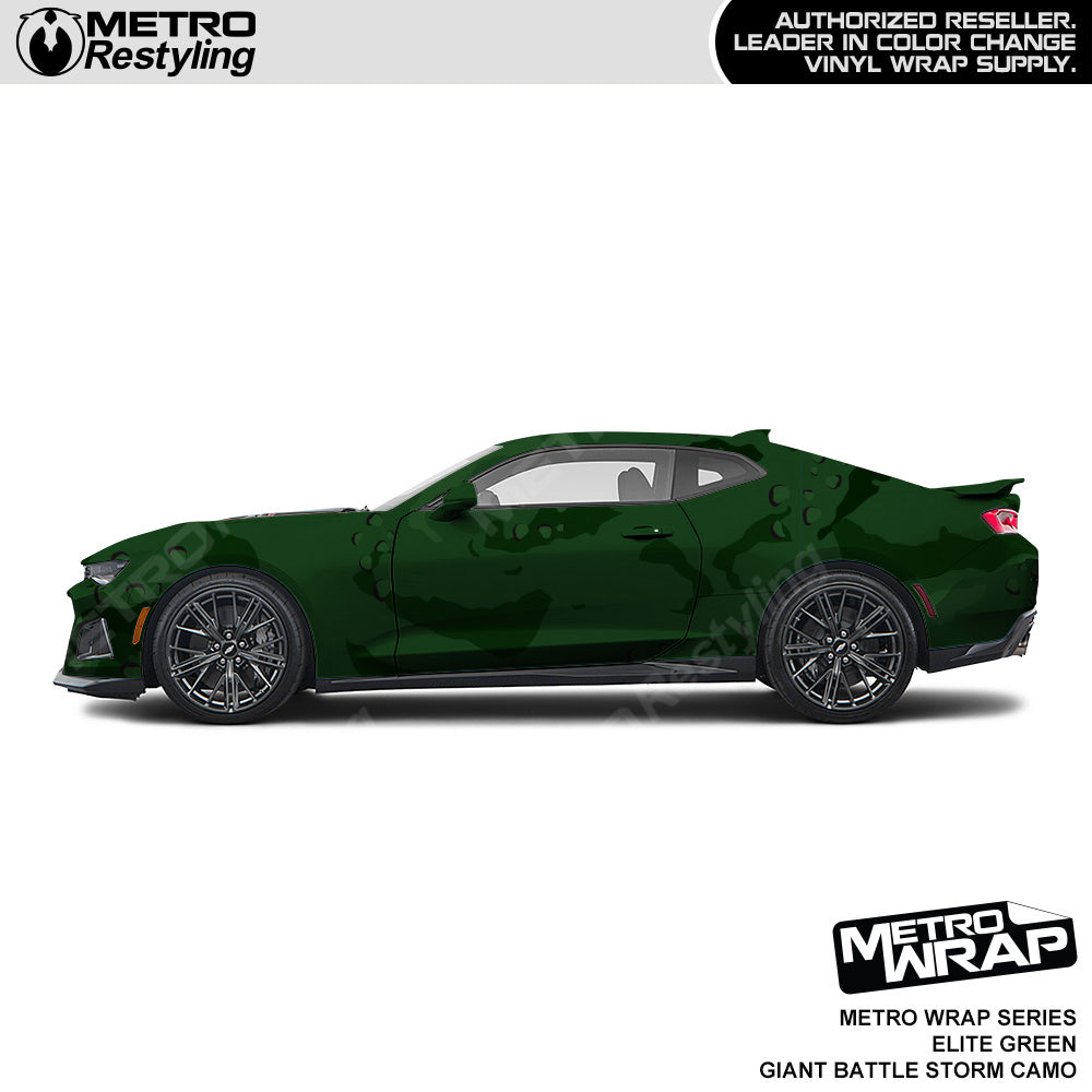 Metro Wrap Giant Battle Storm Elite Green Camouflage Vinyl Film