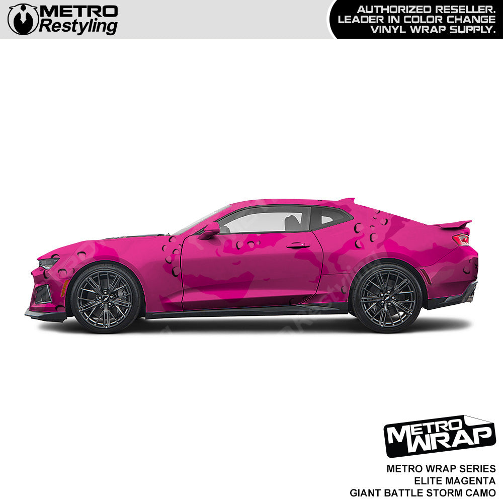 Metro Wrap Giant Battle Storm Elite Magenta Camouflage Vinyl Film