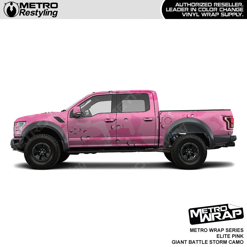 Metro Wrap Giant Battle Storm Elite Pink Camouflage Vinyl Film