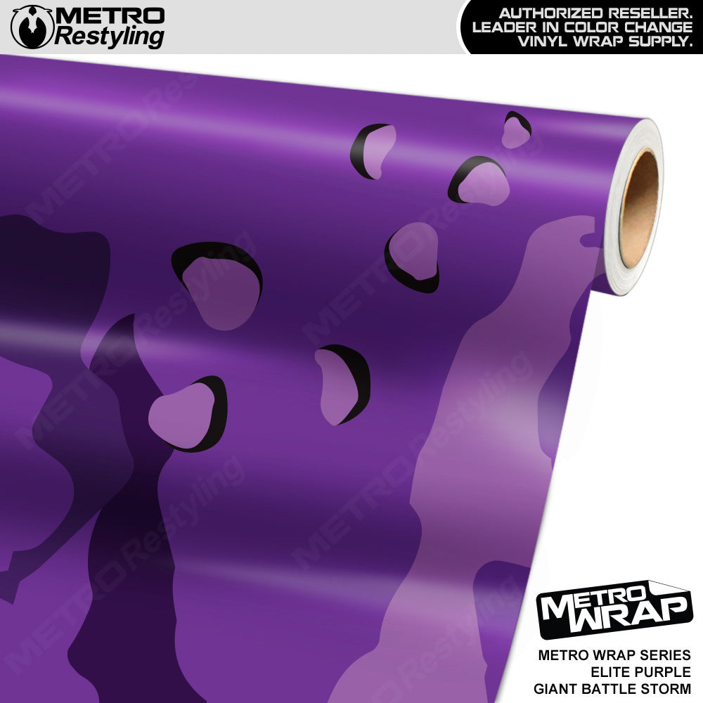 Metro Wrap Giant Battle Storm Elite Purple Camouflage Vinyl Film