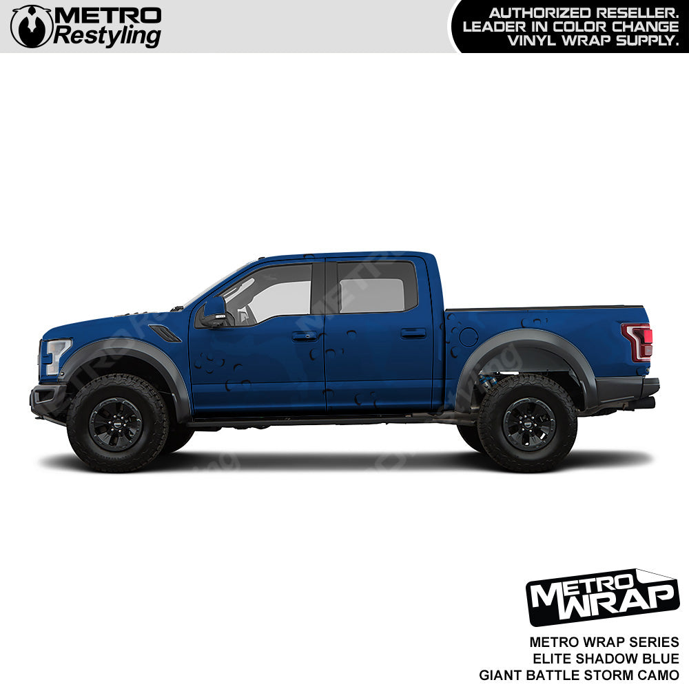 Metro Wrap Giant Battle Storm Elite Shadow Blue Camouflage Vinyl Film