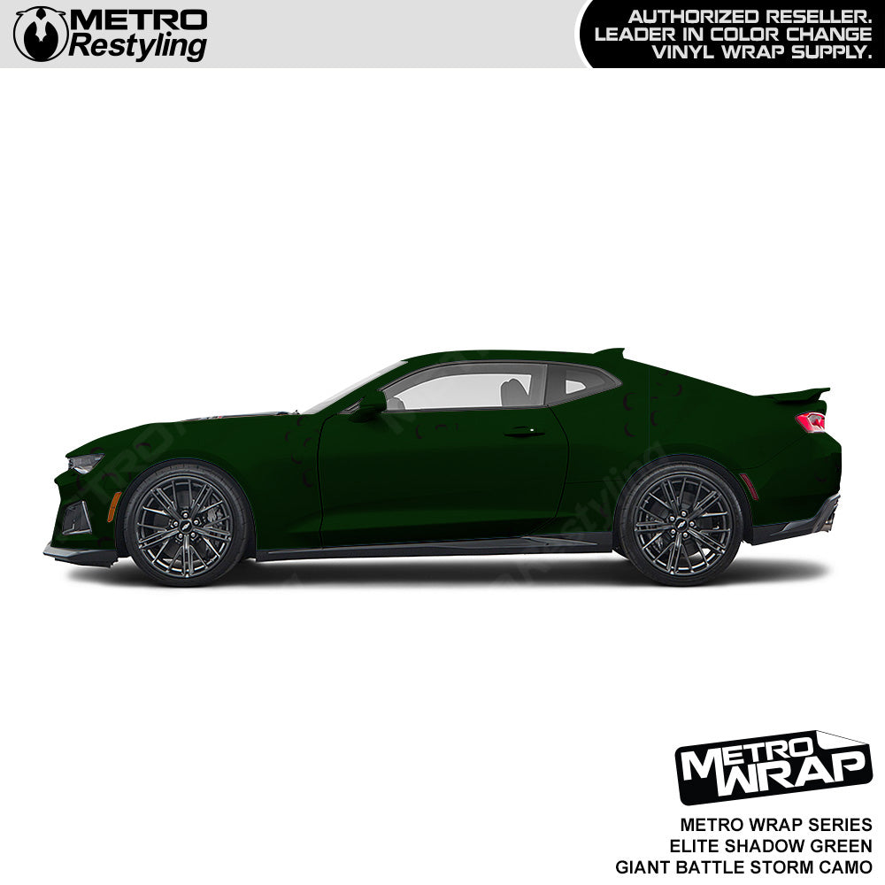 Metro Wrap Giant Battle Storm Elite Shadow Green Camouflage Vinyl Film