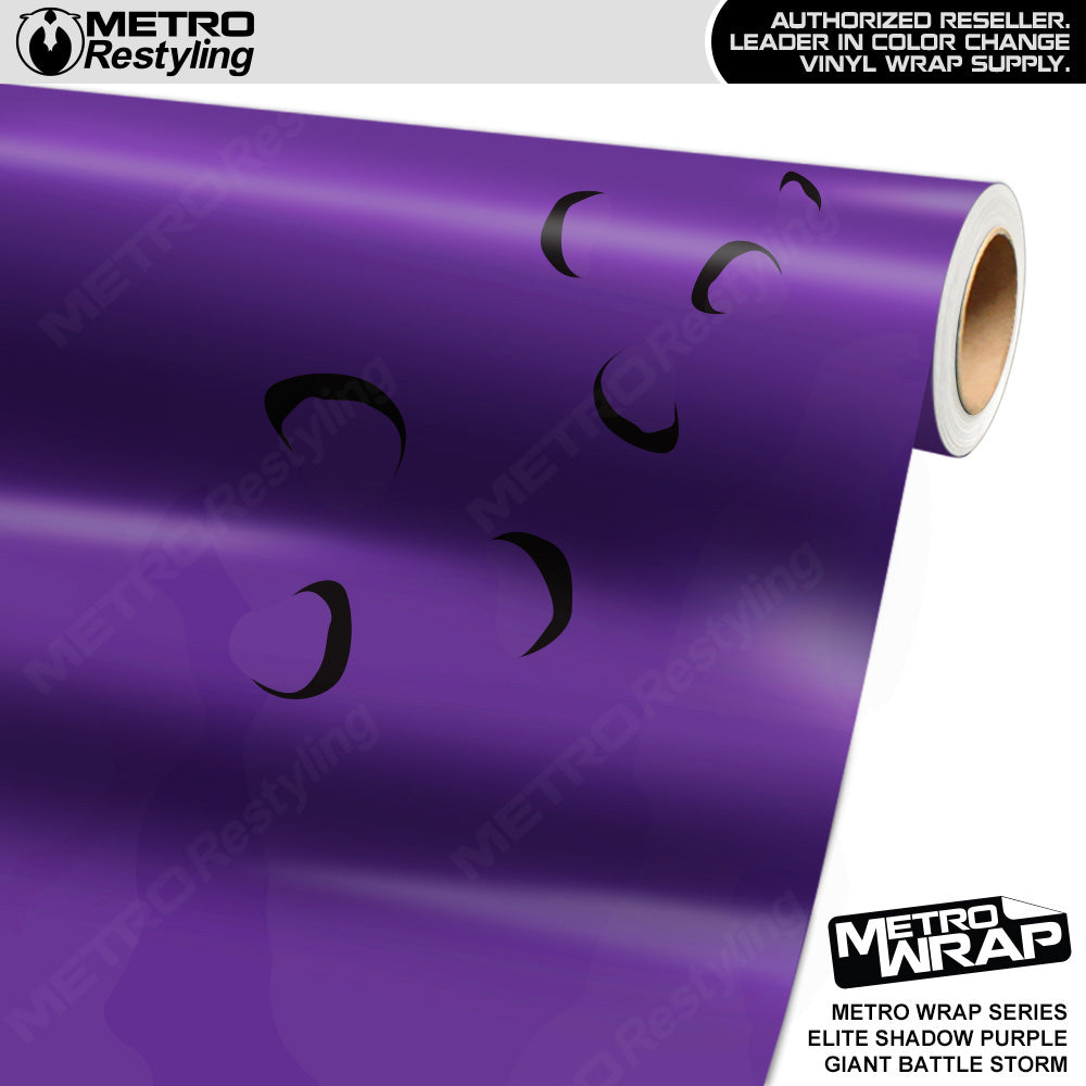 Metro Wrap Giant Battle Storm Elite Shadow Purple Camouflage Vinyl Film
