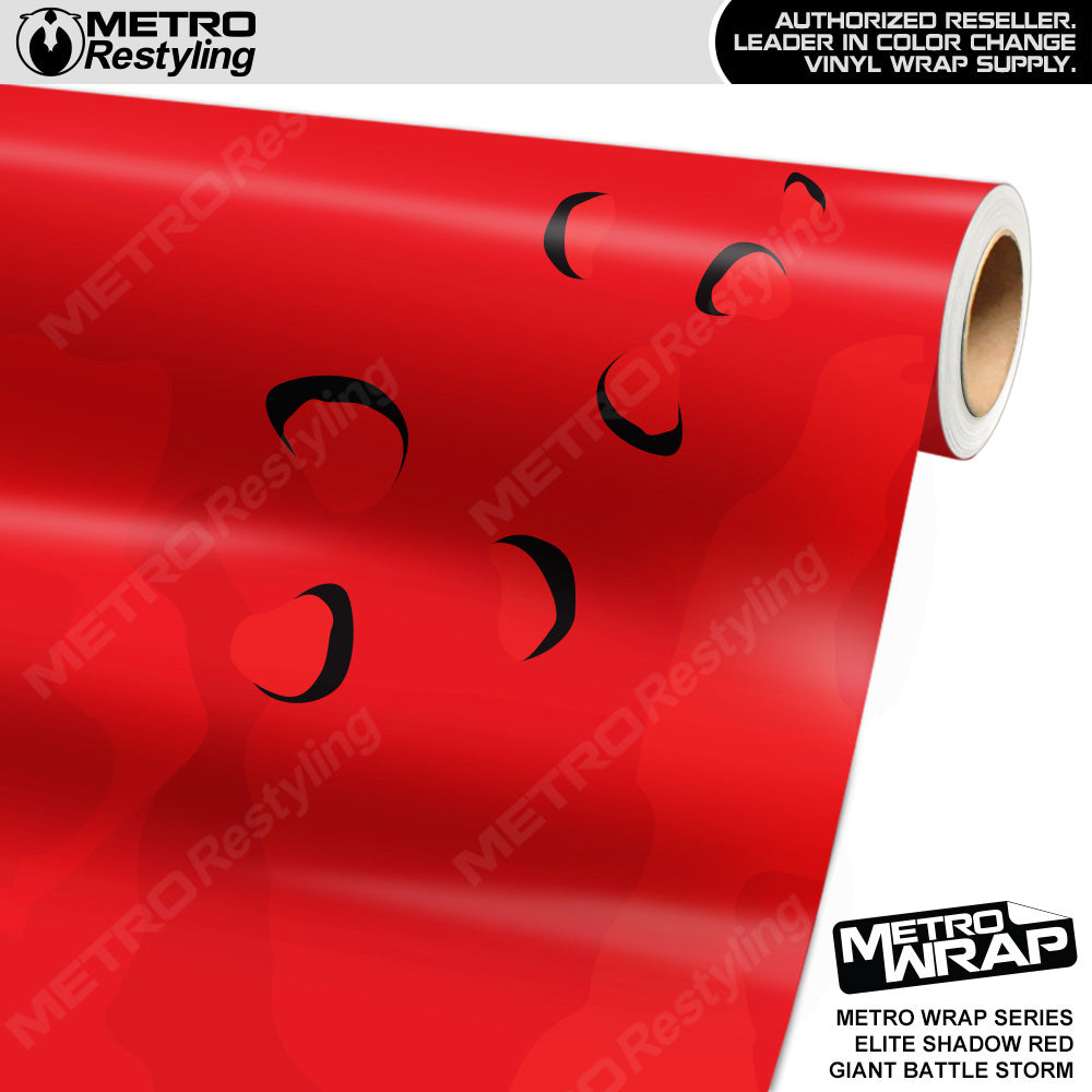 Metro Wrap Giant Battle Storm Elite Shadow Red Camouflage Vinyl Film