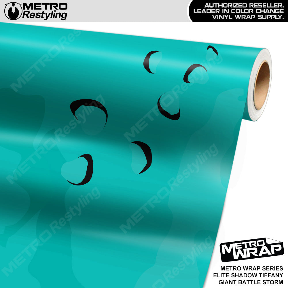 Metro Wrap Giant Battle Storm Elite Shadow Tiffany Blue Camouflage Vinyl Film